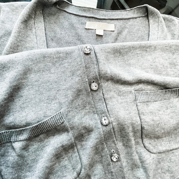 ERIN by Erin Fetherston |  Oversized Cardigan | Heather Grey | Small - Picture 8 of 8